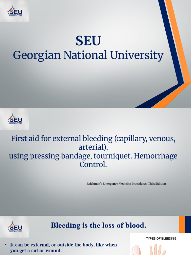 First Aid for External Bleeding Control | PDF | Artery | Vein