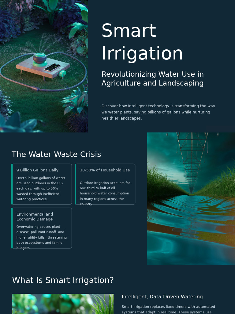 Smart Irrigation: Efficient Water Management | PDF | Irrigation | Water