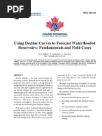 PETSOC-2003-181-P - Using Decline Curves To Forecast Waterflooded Reservoris - Fundamentals and Field Cases