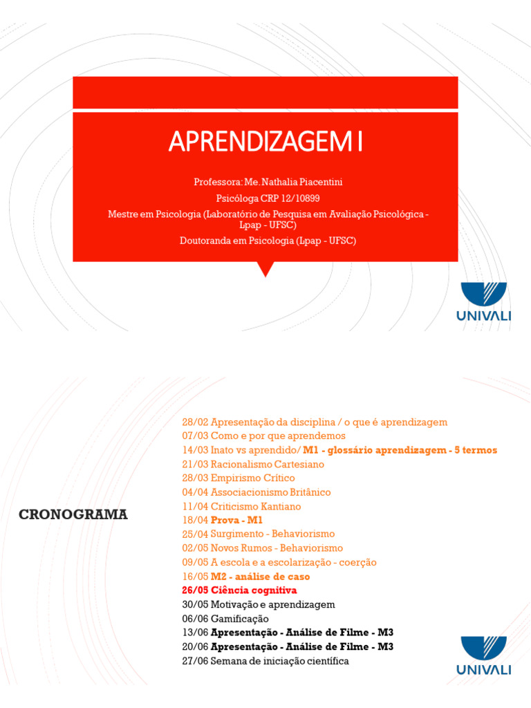 Teorias da Aprendizagem em Psicologia | PDF | Aprendizado | Psicologia