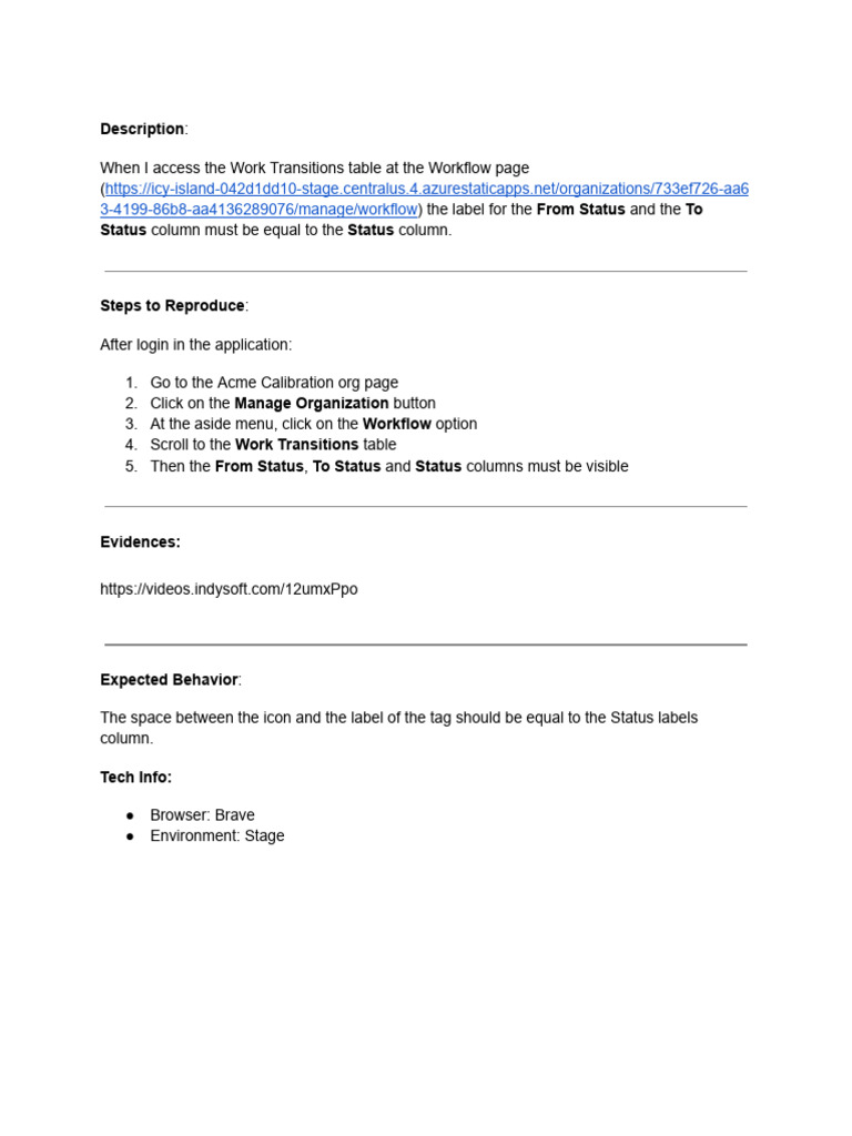 FRONTEND - Adjust Status Label Alignment | PDF