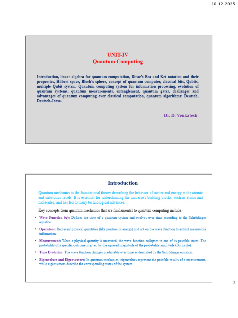 Quantum Computing Fundamentals Explained | PDF | Quantum Computing ...