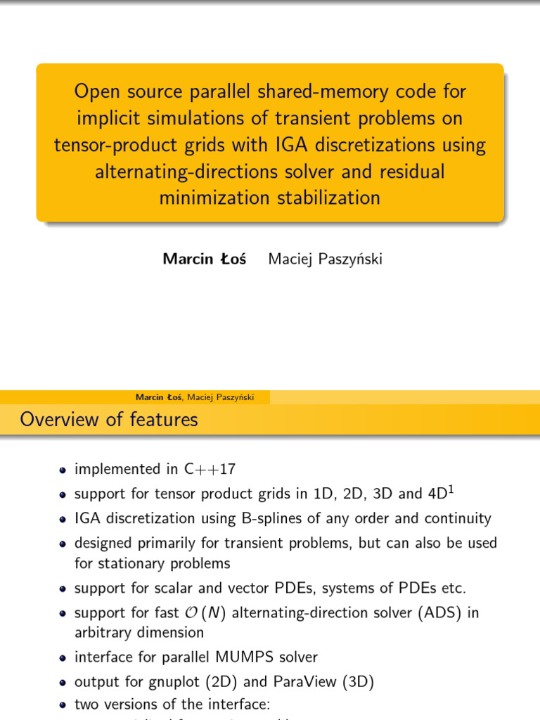 Open Source IGA Solver for Transient PDEs | PDF | Mathematical Analysis ...