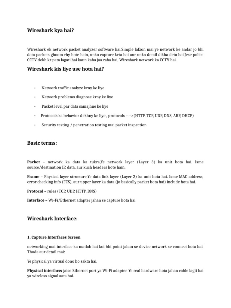 Wireshark Full Explanation | PDF | Transmission Control Protocol ...