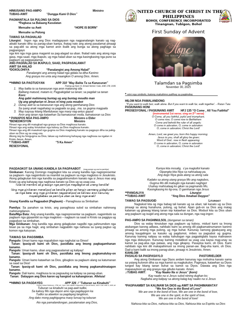 November 30, 2025 Talamdan Sa Pagsimba | PDF