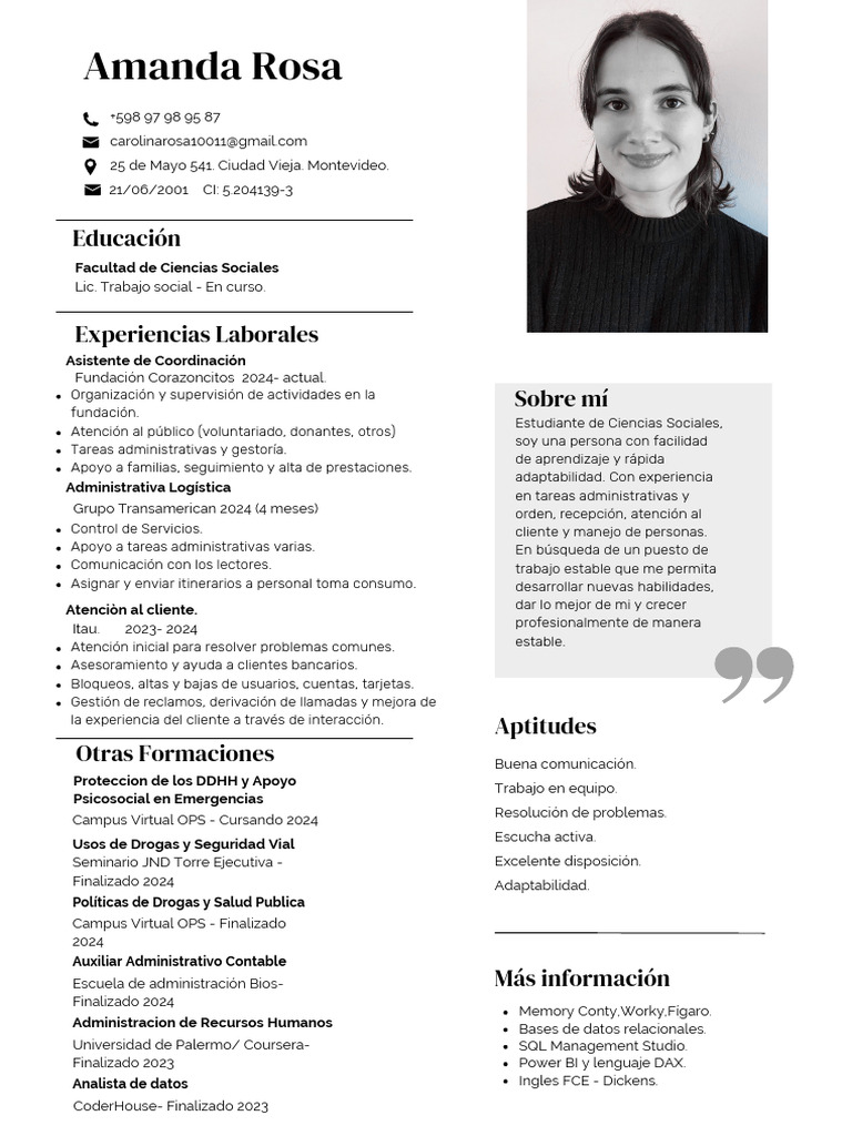 Rosa Amanda CV | PDF