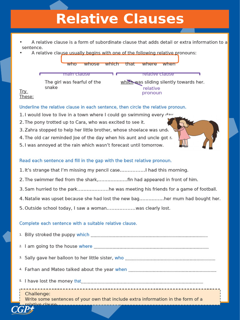 Understanding Relative Clauses in English | PDF | Clause | Language ...