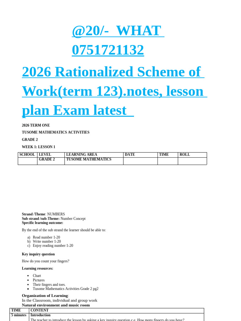 Grade 2 Mathematics Lesson Plans | PDF | Learning | Teachers