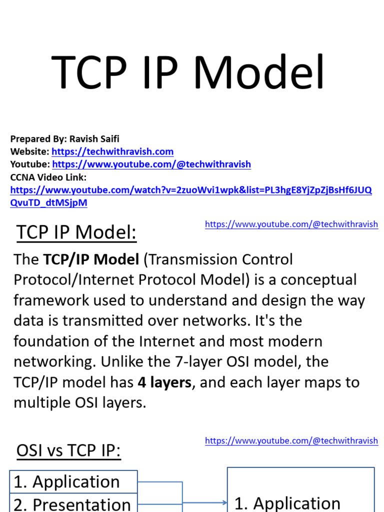 TCP Ip Model | PDF