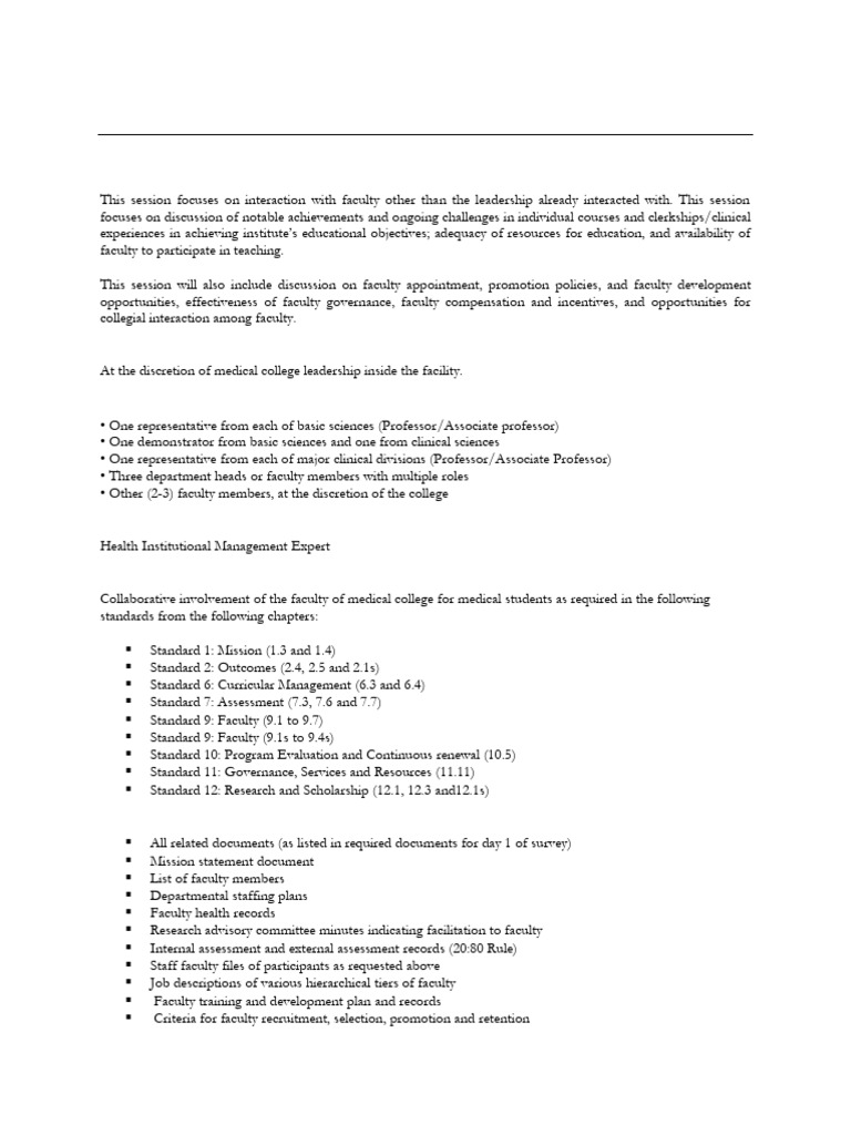 Faculty Session Overview and Preparation Guide | PDF | Medicine | Pathology