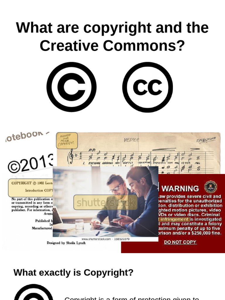 Lesson - Copyright-Free - Creative Commons Material | PDF