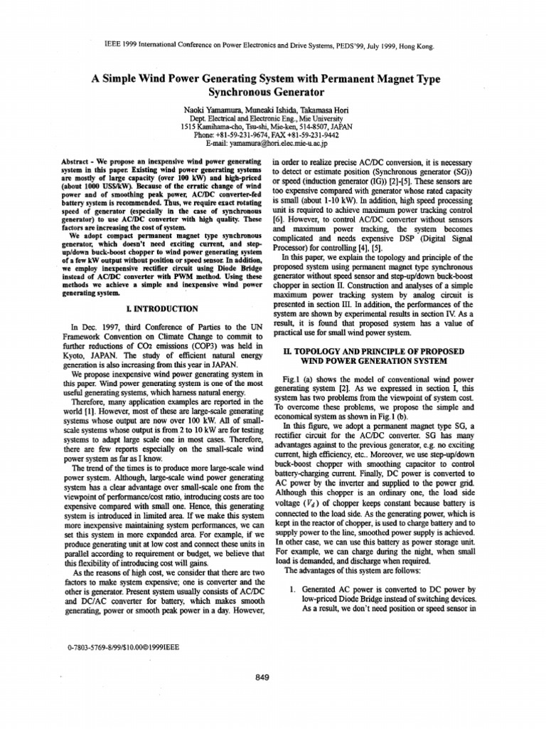 Inexpensive Wind Power System Design | PDF | Power Inverter | Electric ...
