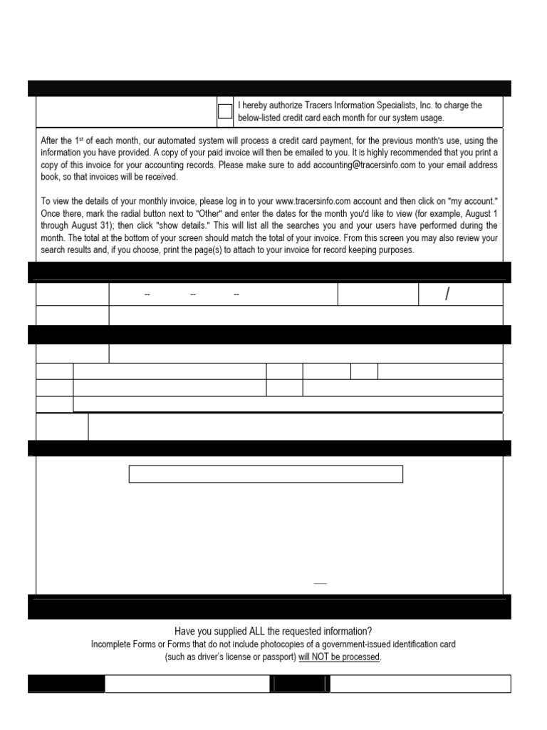 Monthly Payment Authorization Form | PDF | Credit Card