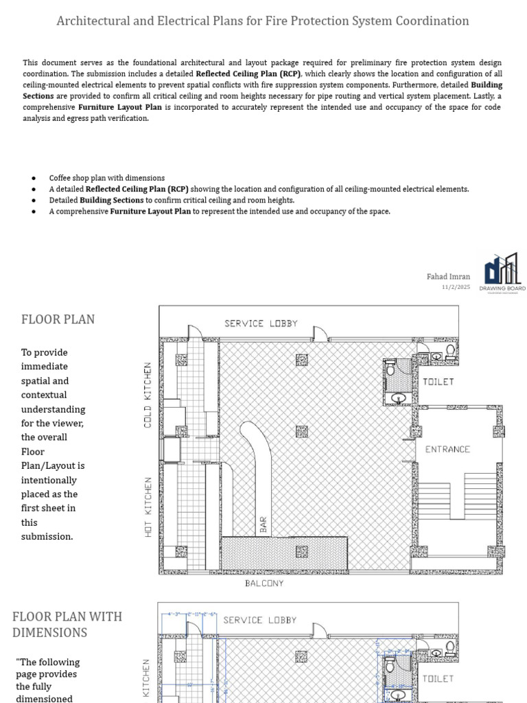 Fire Protection System Design Plans | PDF