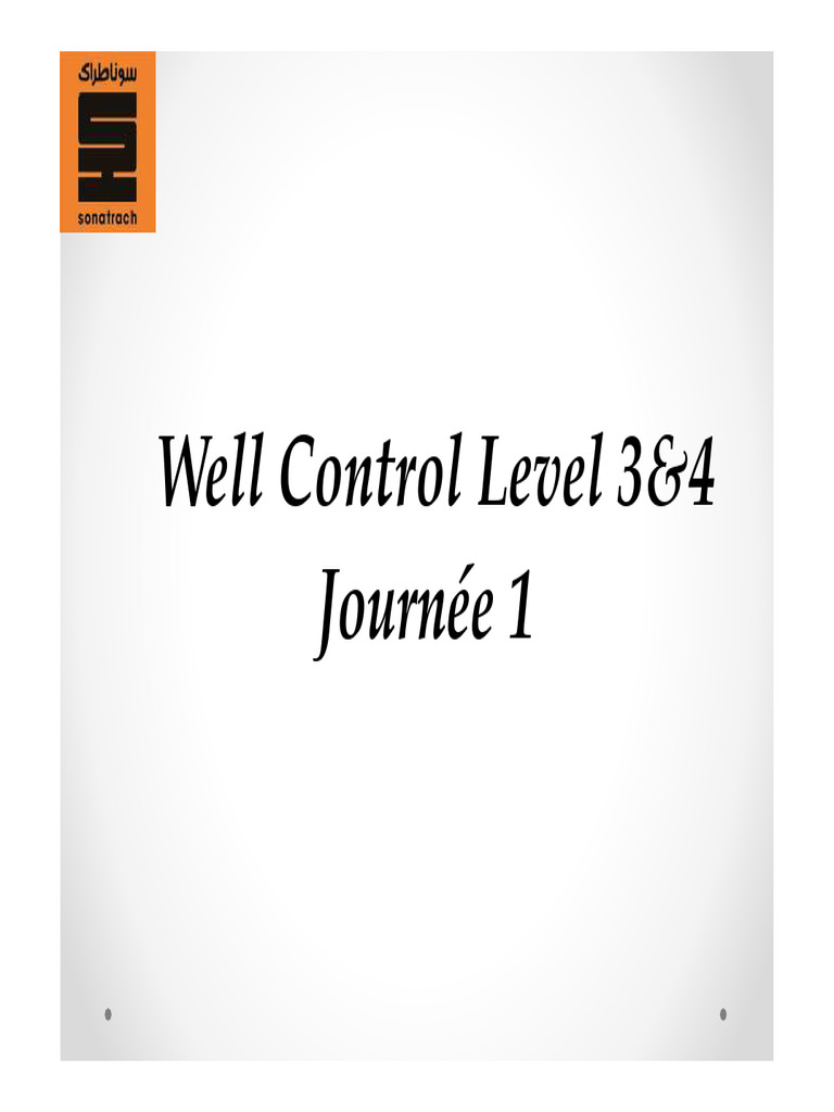 Formation Well Control Niveau 3 & 4 | PDF | Pression | Forage