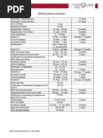 UCD Academic Calendar 2025/26 | PDF | Academic Term