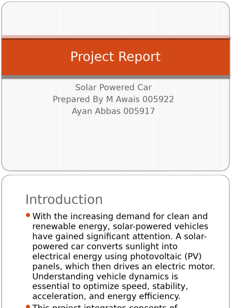 Dynamic Project Report 005922 AND5917 | PDF | Solar Power | Photovoltaics