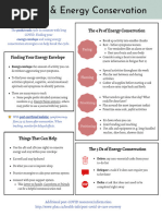 Energy Conservation Handout | PDF