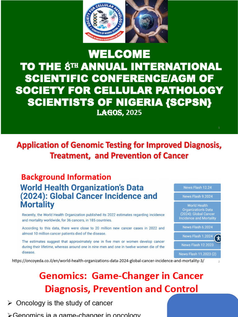 Genomics in Cancer Control Nigeria 2025 | PDF | Cancer | Biopsy