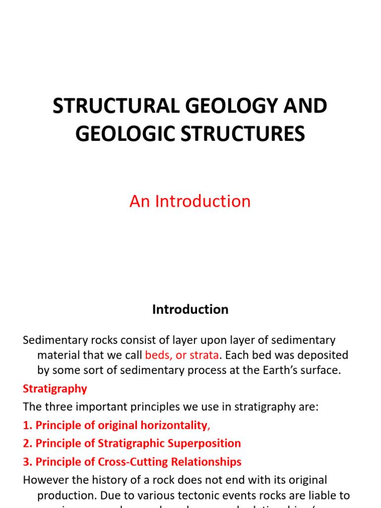 Gy - gm213 Lecture 11 Structural Geology and Structures New | PDF ...