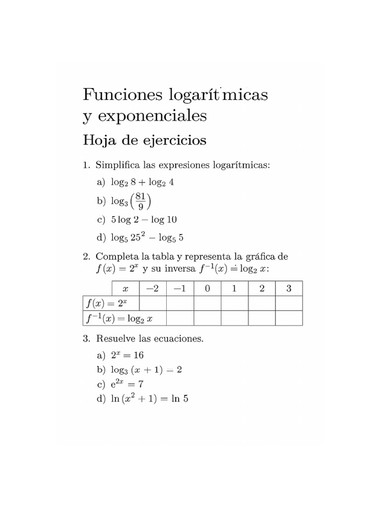 Exp Log | PDF