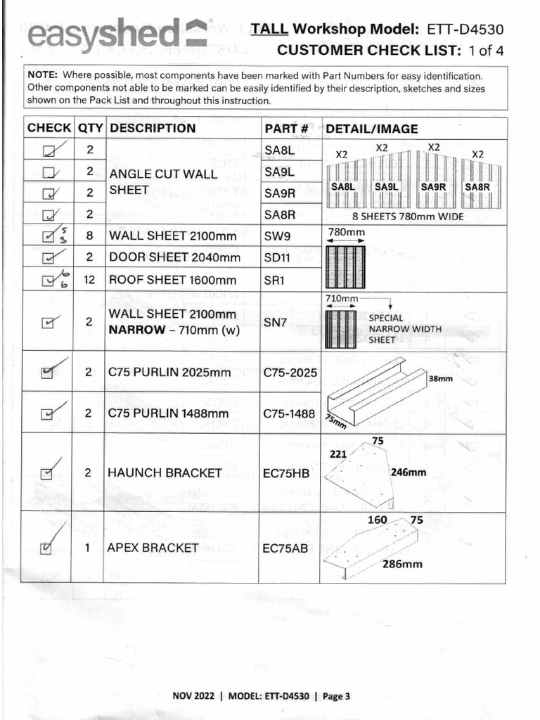 Easy Sheds Shed | PDF