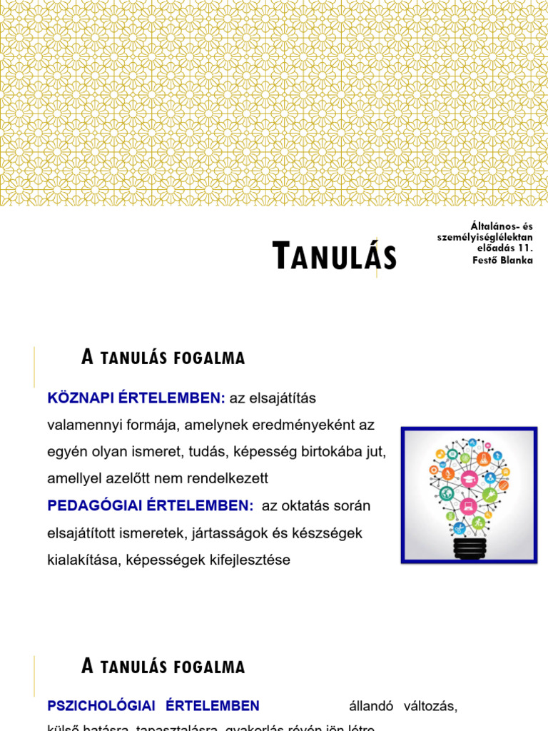 11 - Tanulás | PDF