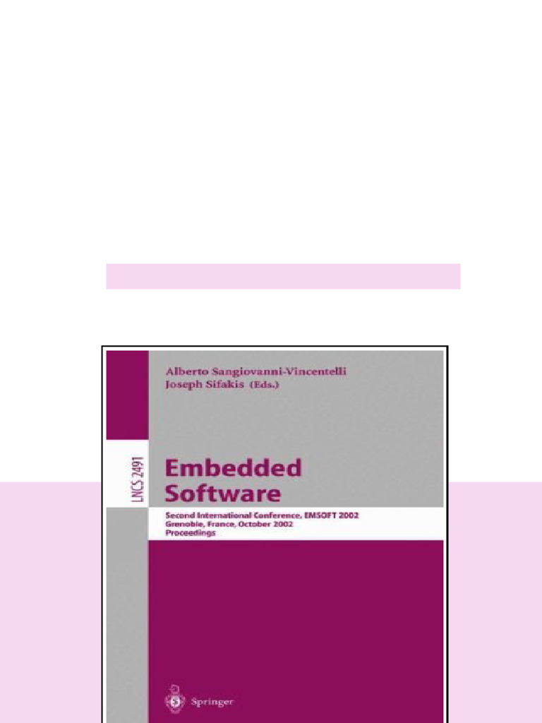 Embedded Software Second International Conference Emsoft 2002 Grenoble ...