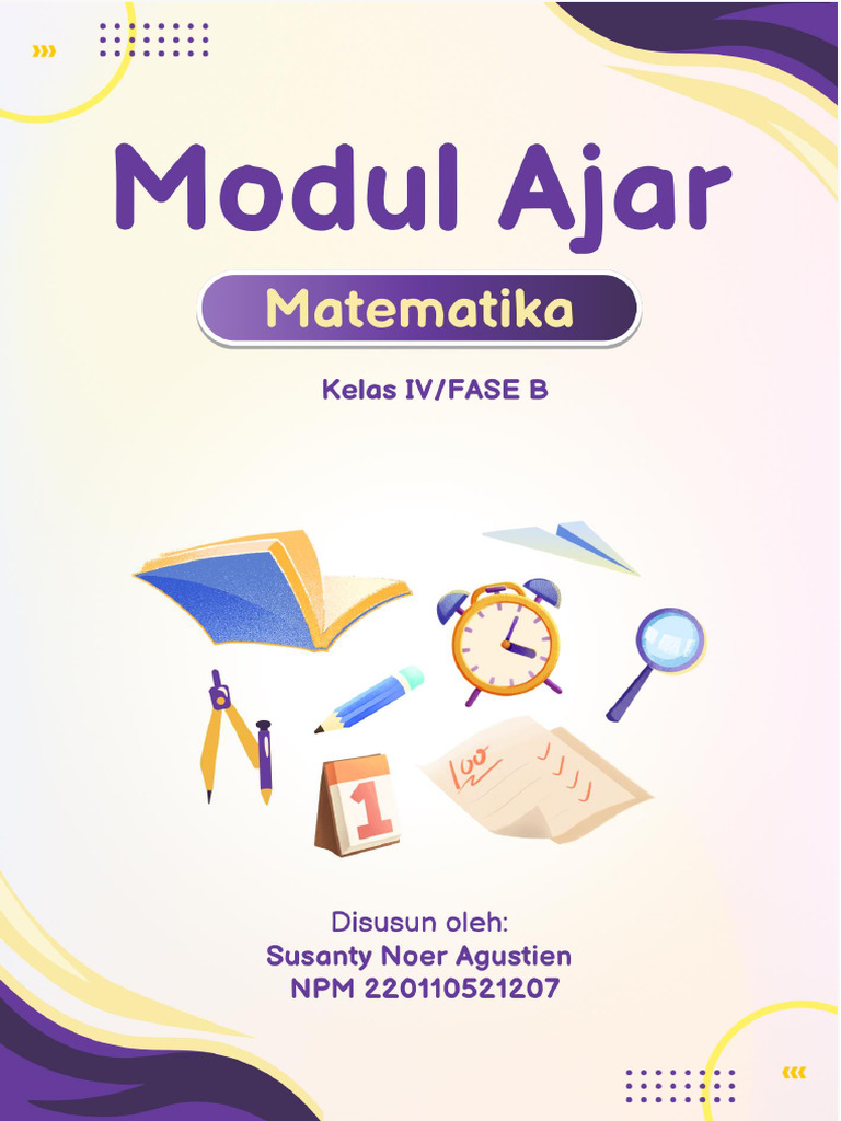 Modul Ajar Matematika Kelas 4 2025 | PDF