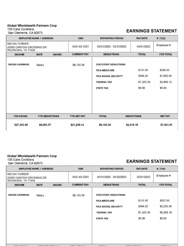 Paystub 04 | PDF
