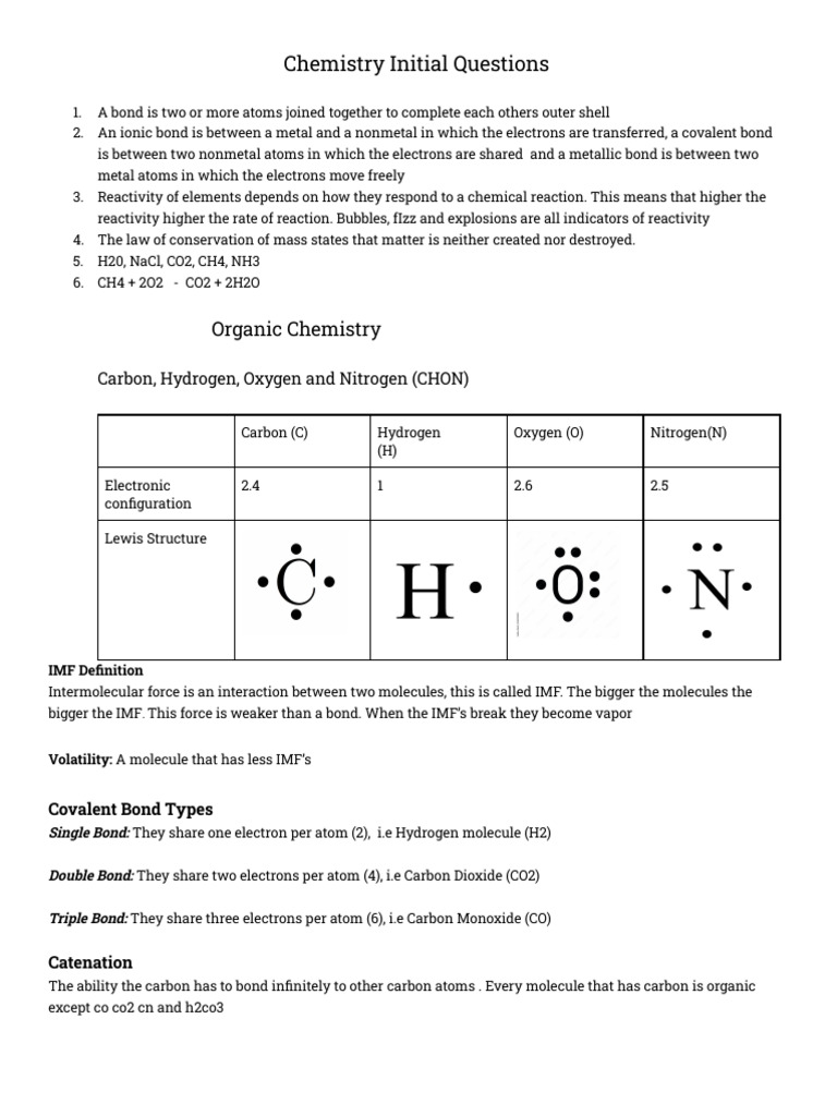 Chemistry CLASS notes | PDF | Alkene | Alkane