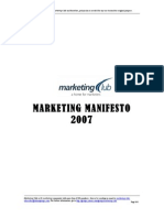 Marketing Manifesto 2007