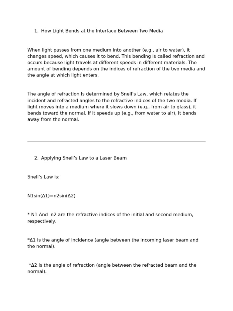 module 9a | PDF | Refraction | Refractive Index