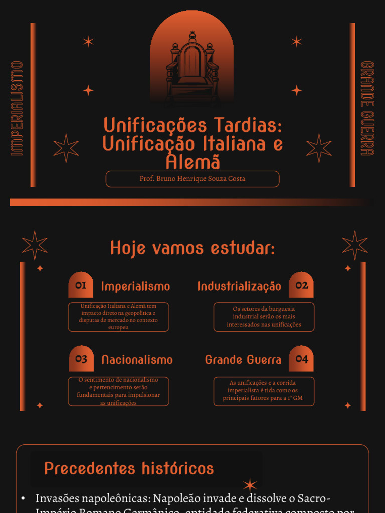 Unificações Tardias: Itália e Alemanha | PDF | Prússia