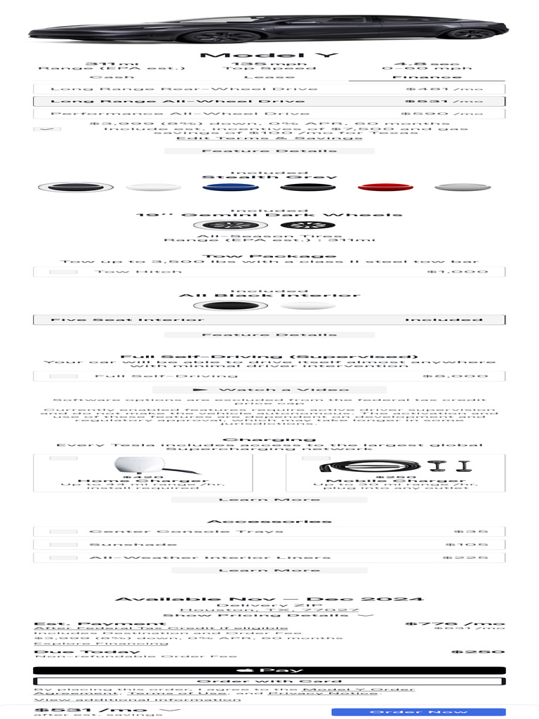 Design Your Model Y Tesla | PDF | Green Vehicles | Electric Vehicle