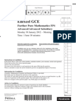 FP1 January 2012 Question Paper