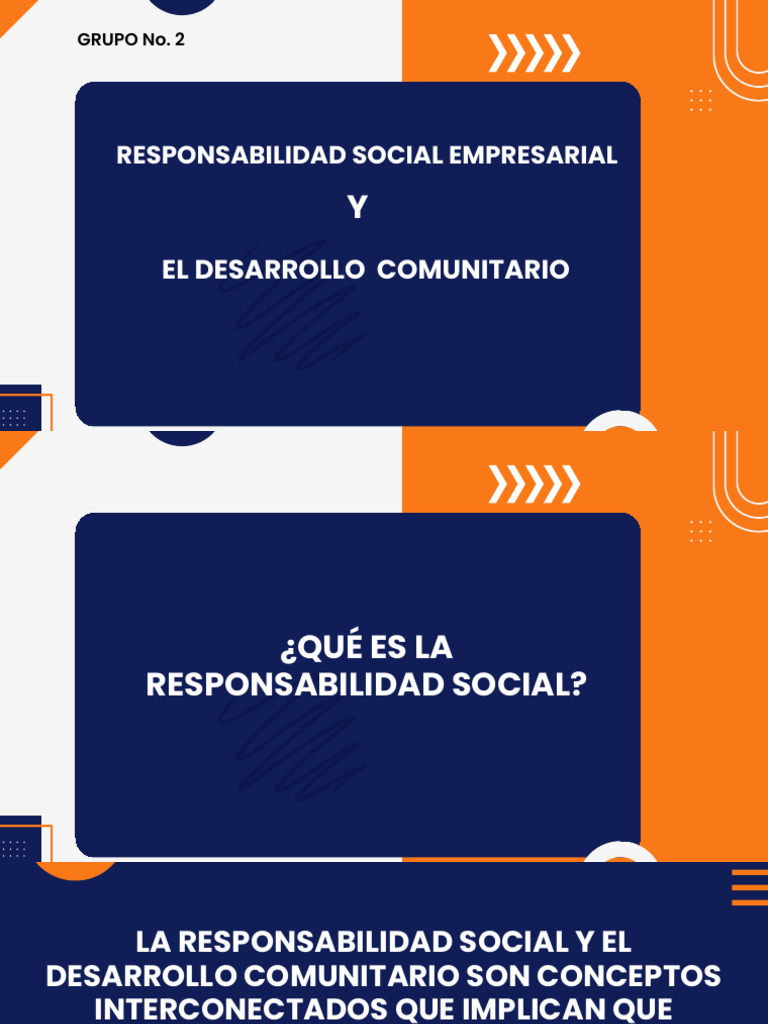 Responsabilidad Social y Desarrollo Comunitario | PDF | Sustentabilidad ...