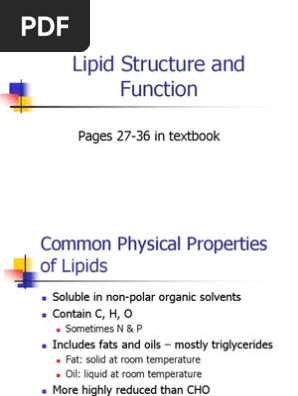 01 Structure Of Lipids Triglyceride Lipid