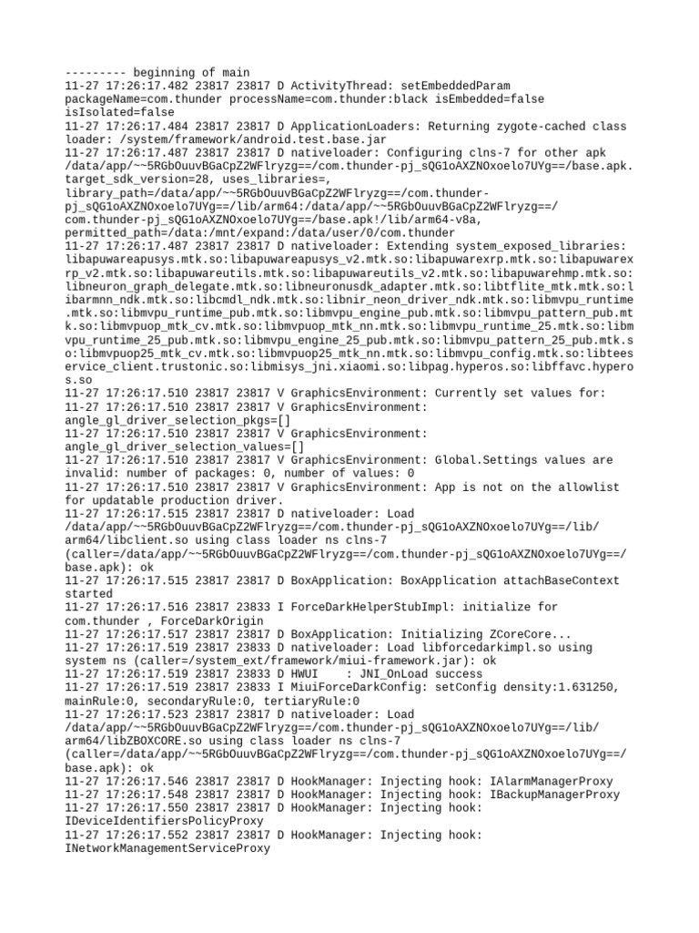 Android App Initialization Logs | PDF | Software Engineering | Object ...