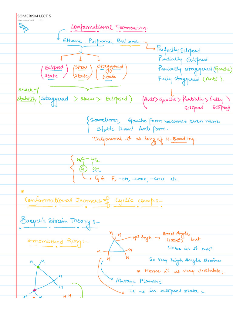 Isomerism Lect 5 | PDF