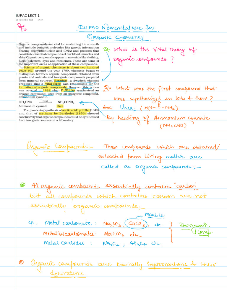 Iupac Lect 1 | PDF
