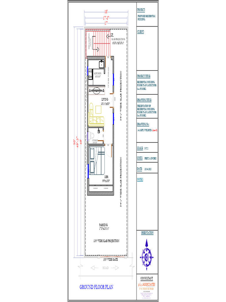 G+1 Residential Building Floor Plan | PDF