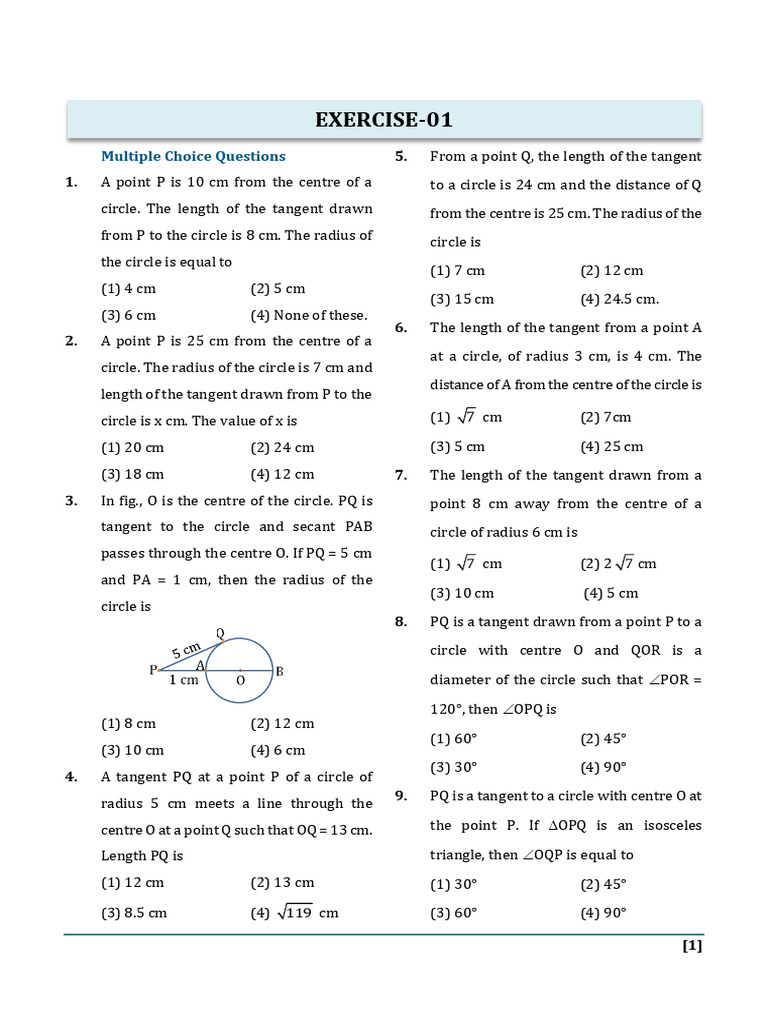 Worksheet Circle | PDF | Circle | Triangle