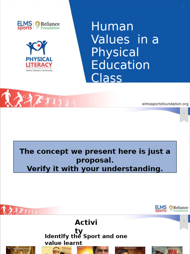 Human Values in Physical Education | PDF | Evaluation | Cognition