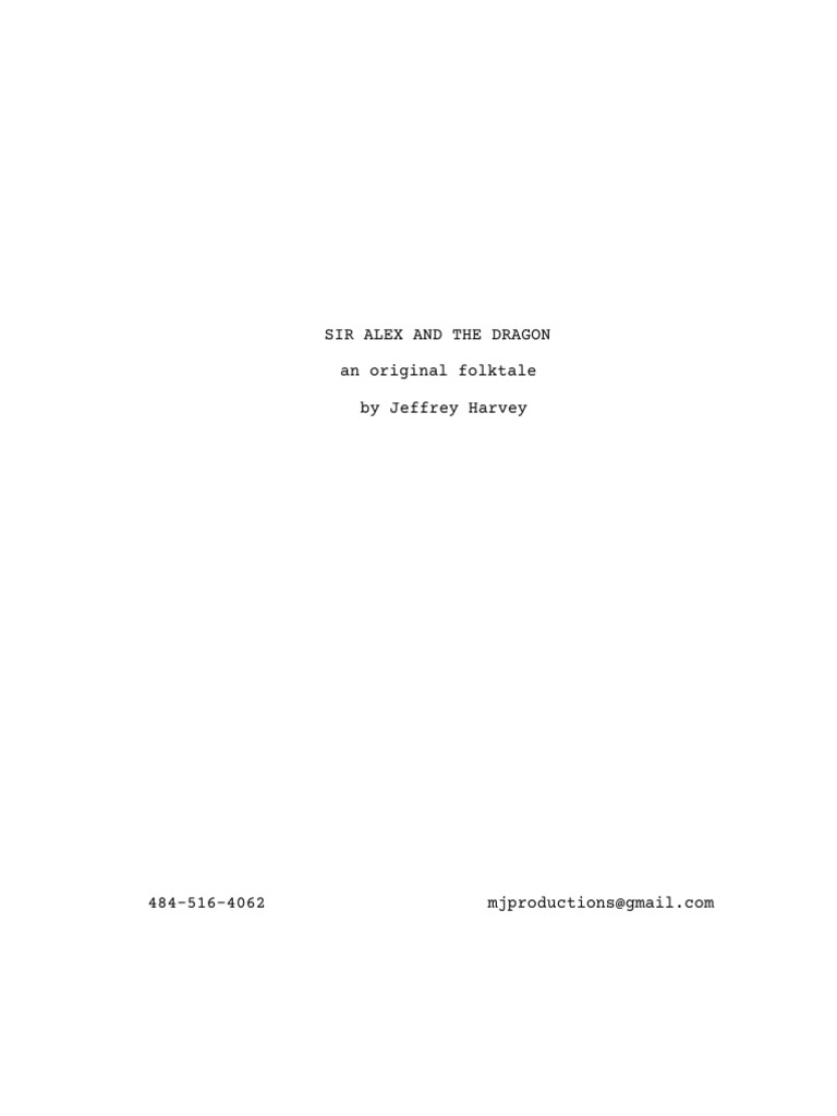 Alex and the Dragon Chapter One (1) | PDF