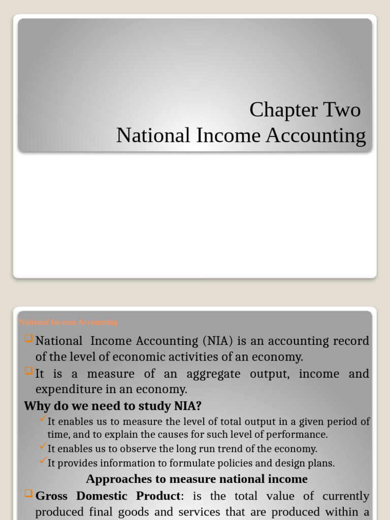 CH 2 | PDF | Measures Of National Income And Output | Gross Domestic ...