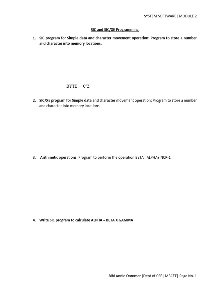 Sic Sicxe Pgms | PDF | Computer Data | Computer Science