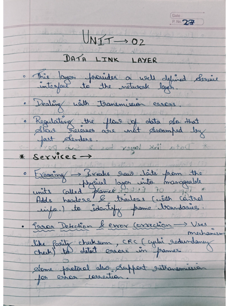 MS CN Notes Unit-2 | PDF