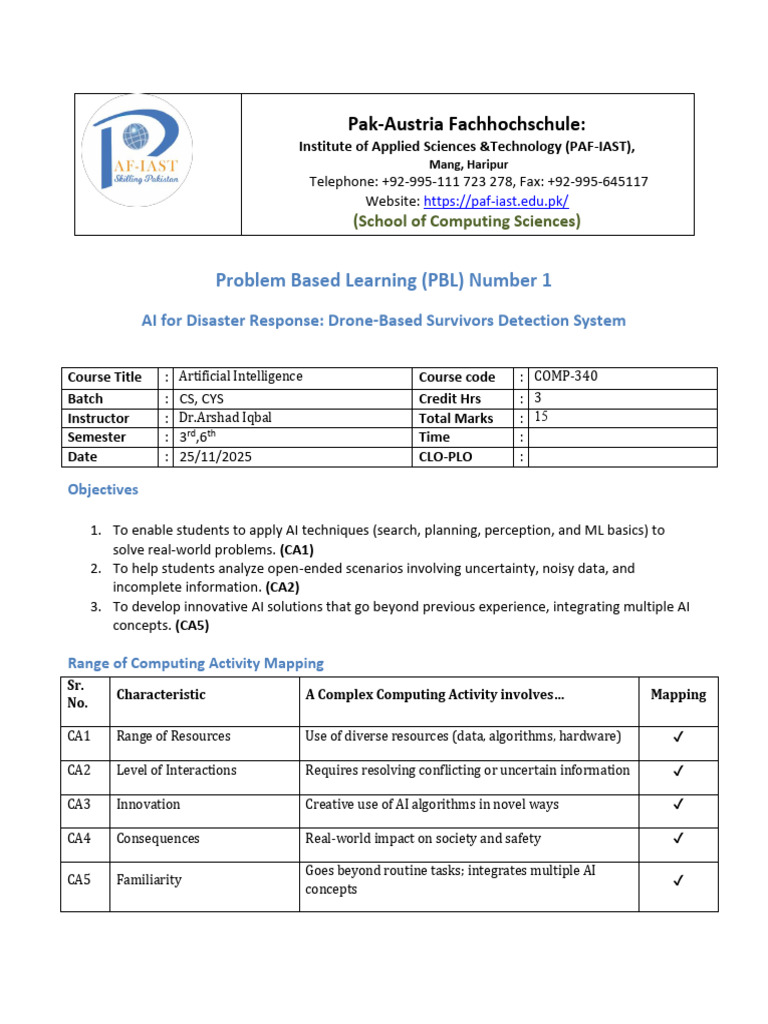 AI Drone System for Disaster Response | PDF | Artificial Intelligence ...