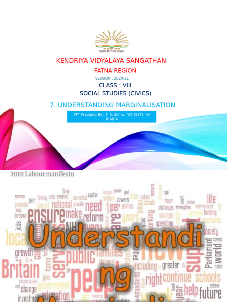 VIII CIVICS 7 Understanding Marginalisation - Kanhu Charan Pradhan | PDF